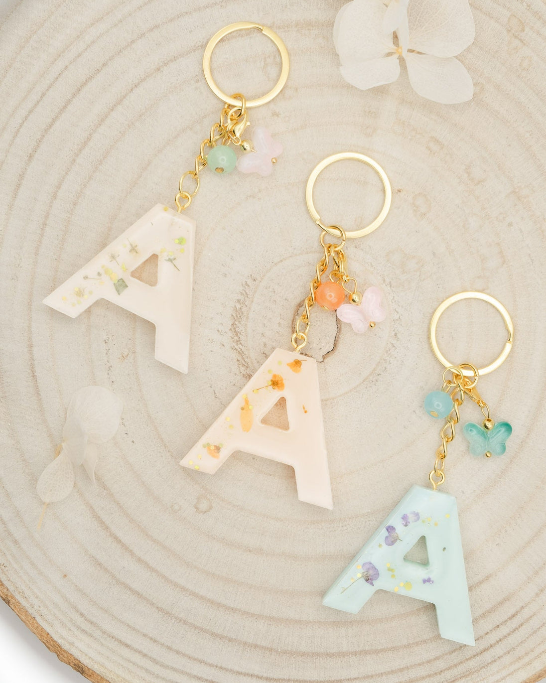 Portachiavi in Resina lettera A