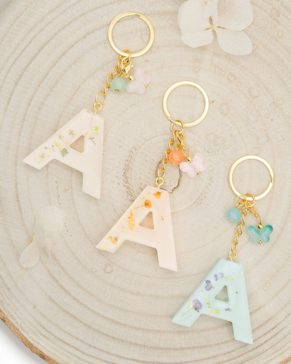 Portachiavi in Resina lettera A