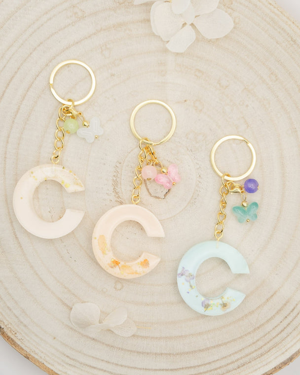Portachiavi in Resina lettera C