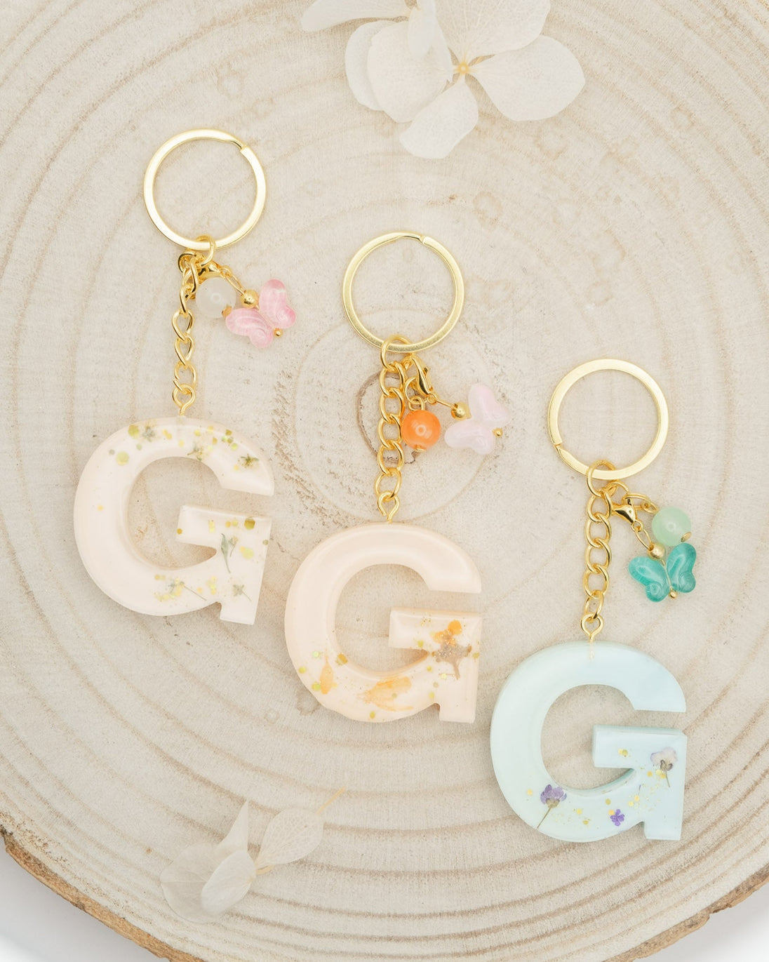 Portachiavi in Resina lettera G
