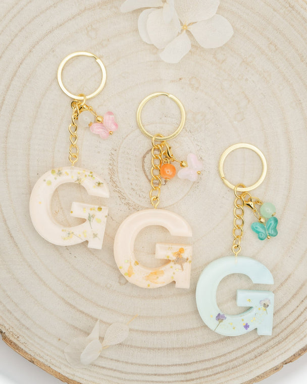 Portachiavi in Resina lettera G