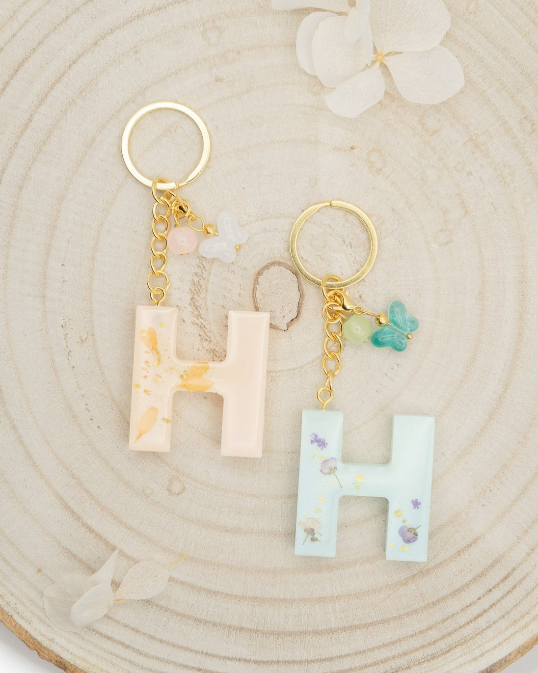 Portachiavi in Resina lettera H