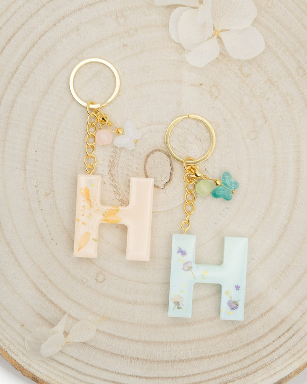 Portachiavi in Resina lettera H