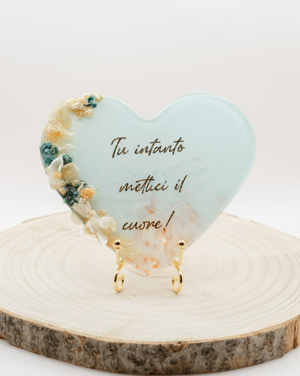 Quadro Medio Cuore "Mettici il cuore"