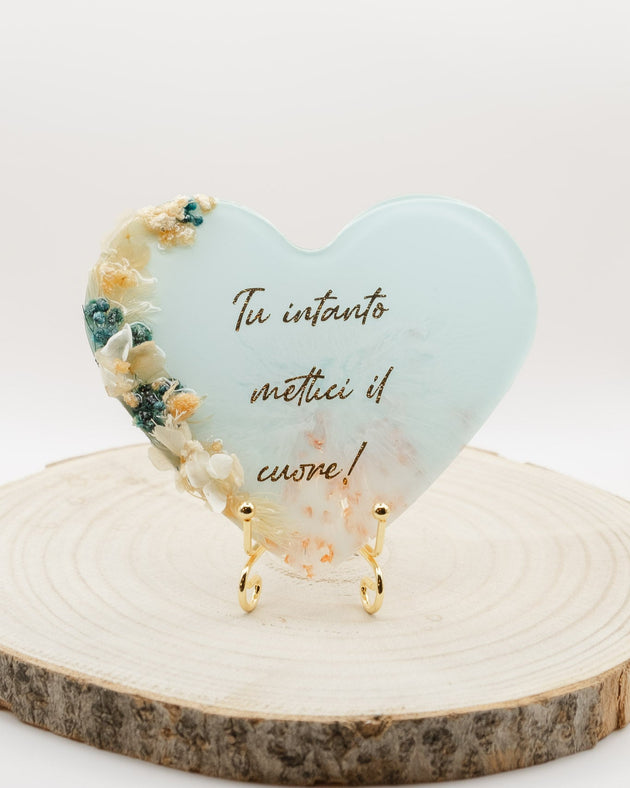 Quadro Medio Cuore "Mettici il cuore"