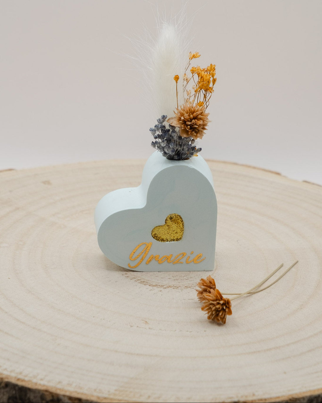 Segnaposto Cuore azzurro Grazie