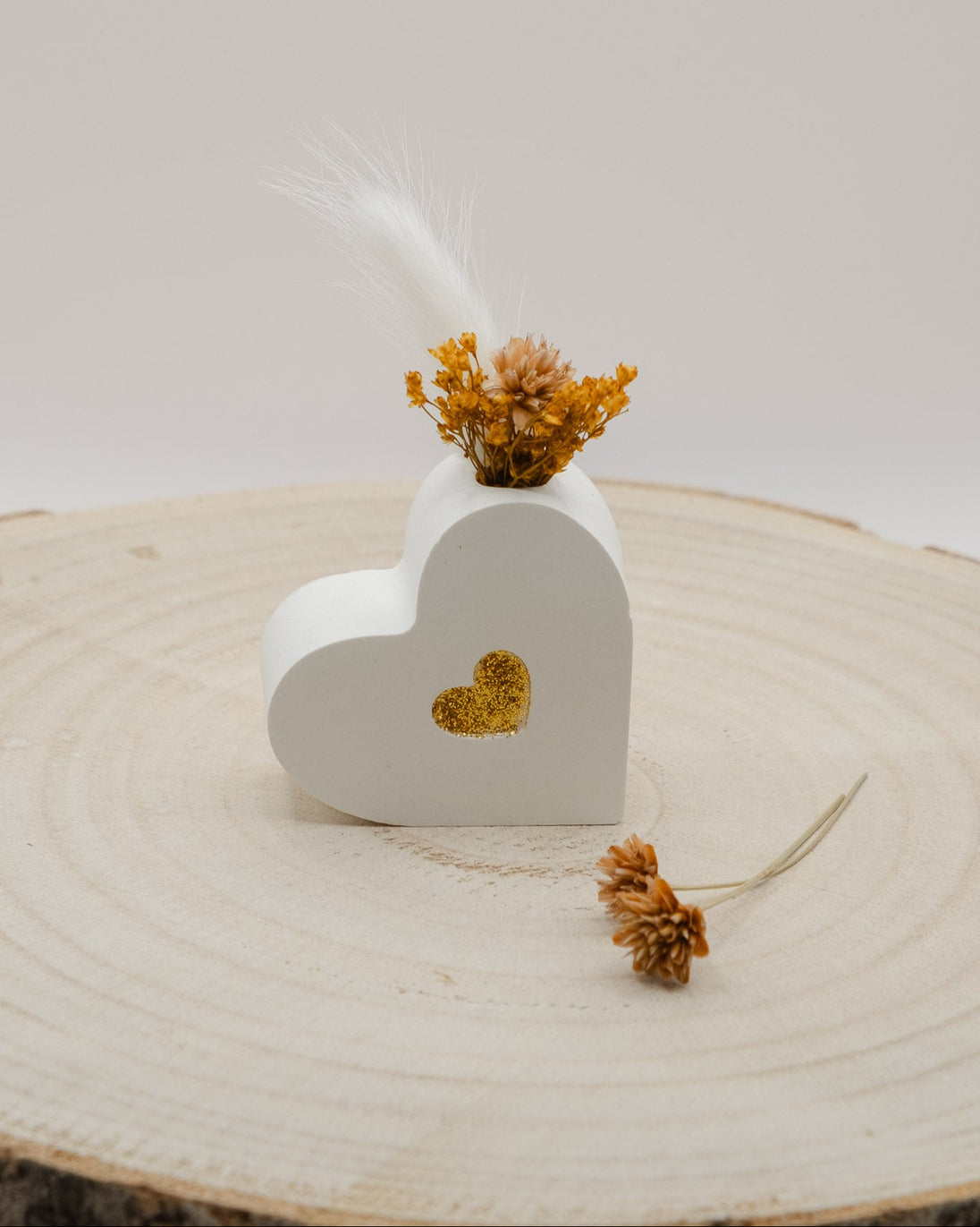 Segnaposto Cuore Vaniglia Resina