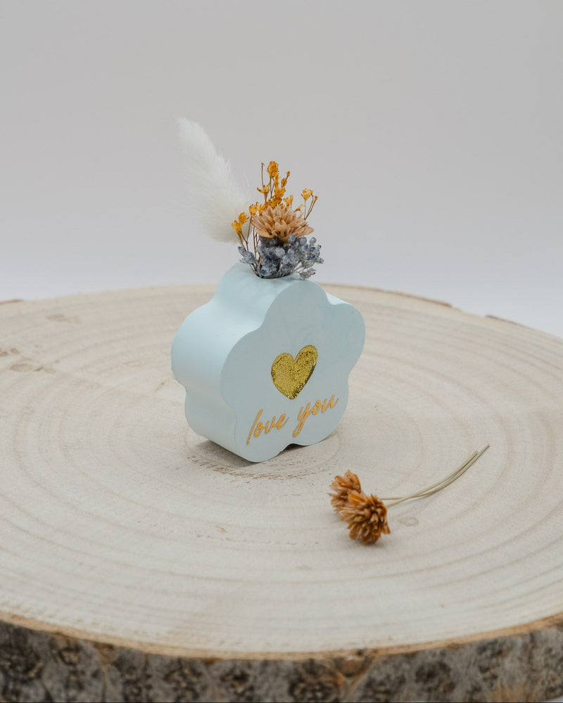 Segnaposto Fiori Azzurro