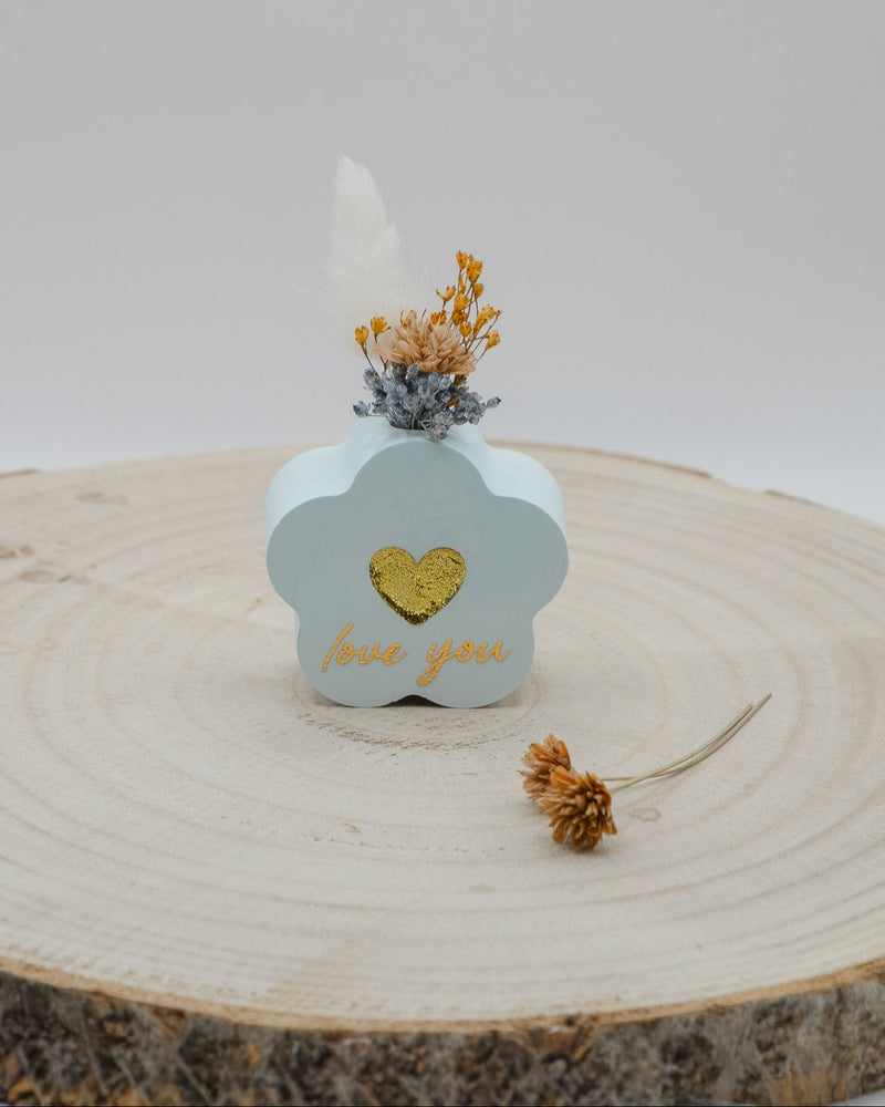 Segnaposto Fiori Azzurro
