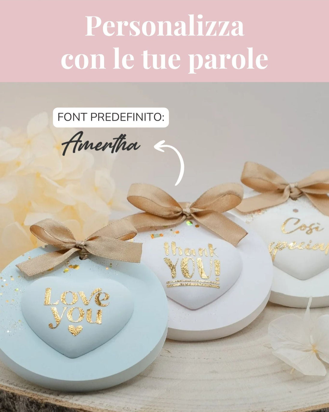 Profumatore in resina minerale personalizzabile