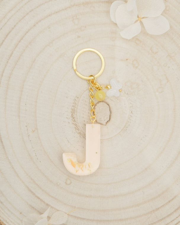Portachiavi in resina lettera "J"