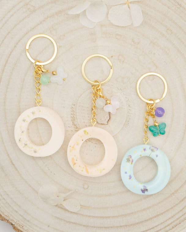 Portachiavi in resina lettera "O"