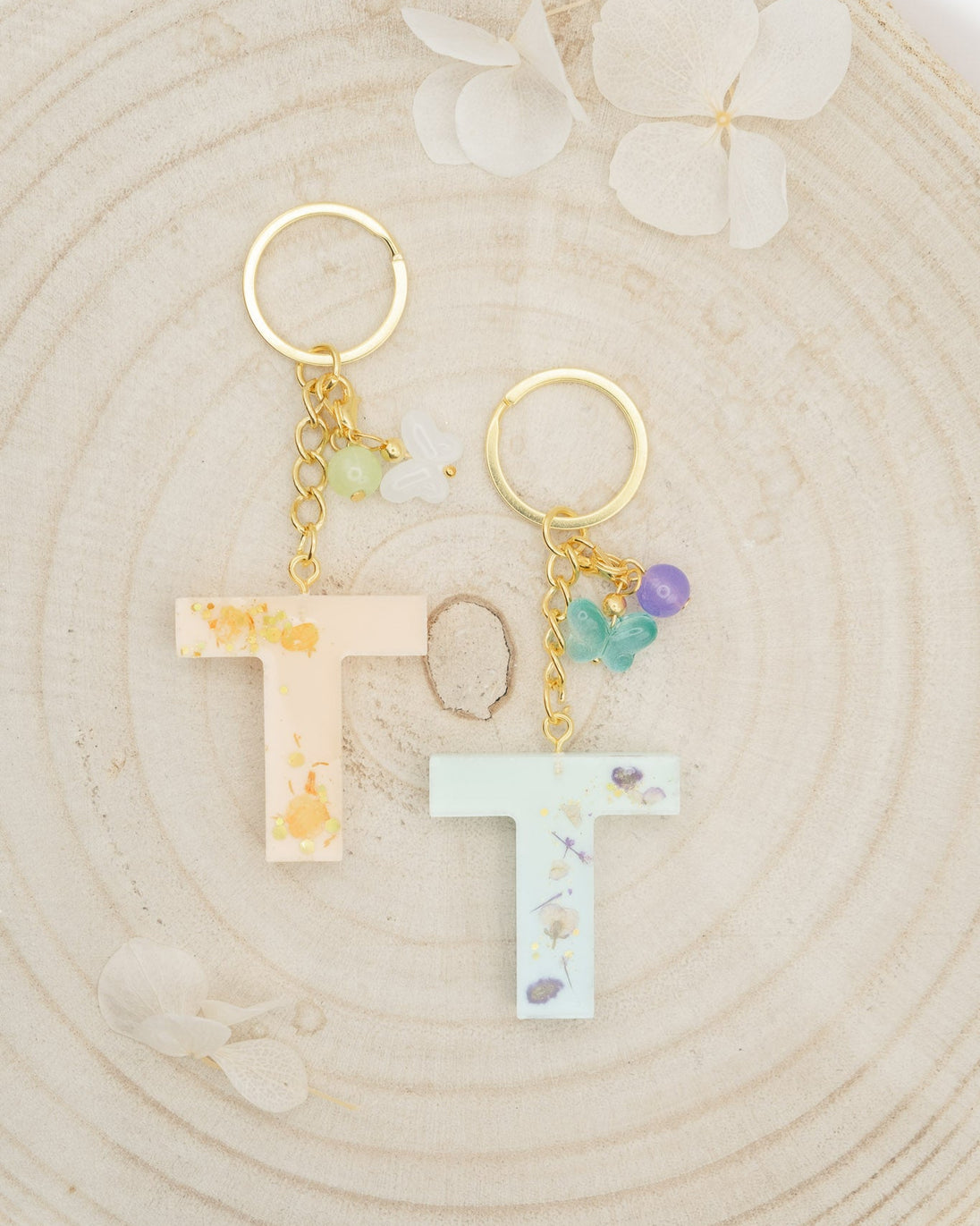 Portachiavi in resina "T"